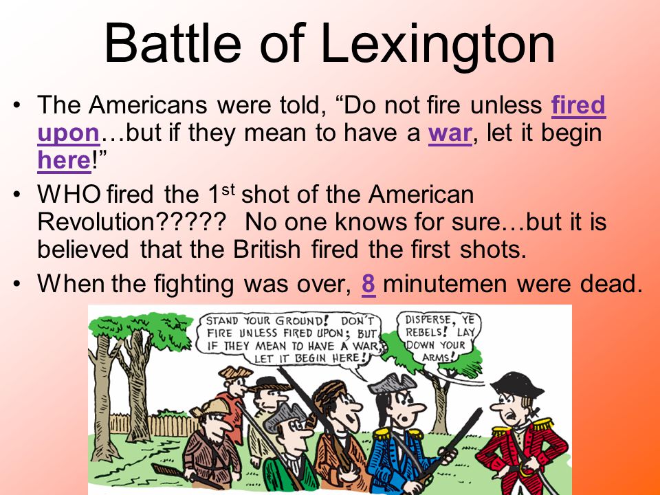 Witnesses to the battle of lexington